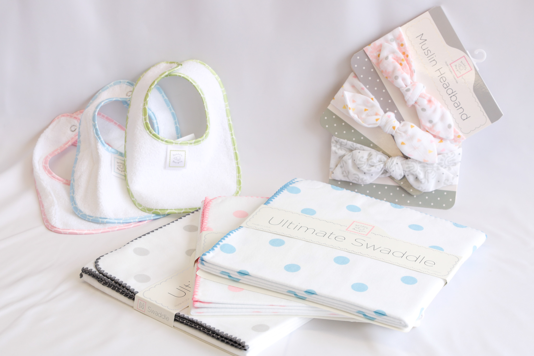 ビブ＆おくるみ＆ヘアバンドセット