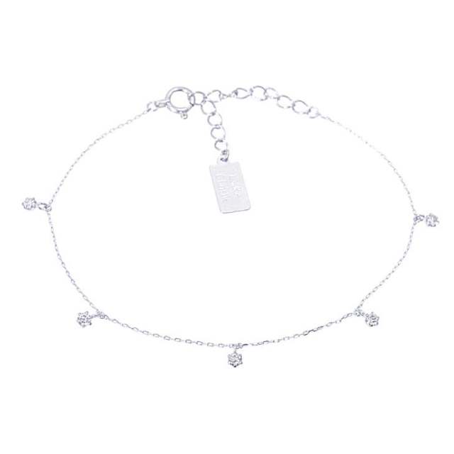 ダイヤモンドブレスレット ベイビーズ ブレス 0.15ct プラチナ Pt900 ララクリスティー