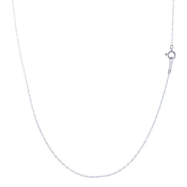 あずきチェーン ネックレス プラチナ