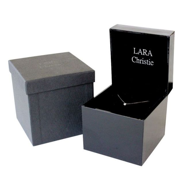 ダイヤモンド 0.1ct トリロジー ネックレス プラチナ Pt900 ララクリスティー