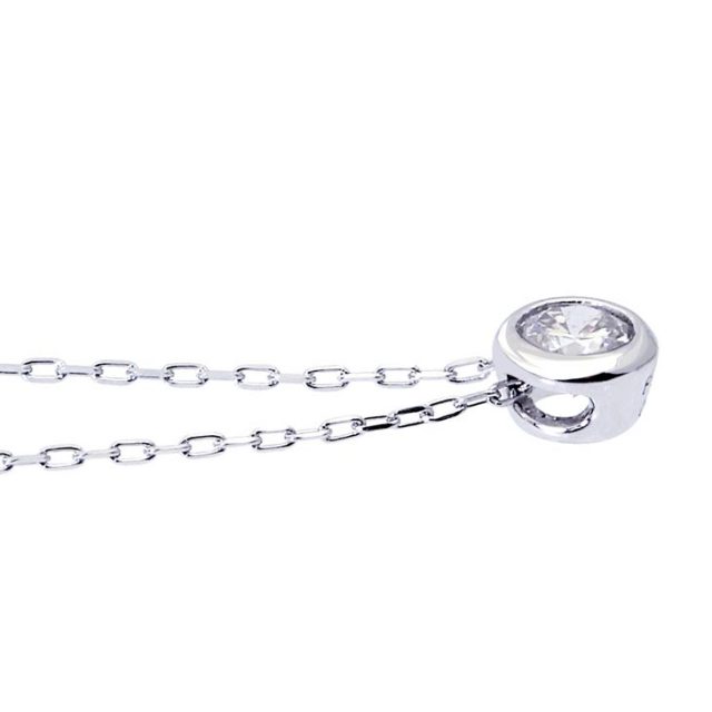 1粒 ダイヤモンド 0.1ct フクリン サニー ネックレス プラチナ Pt900 ララクリスティー