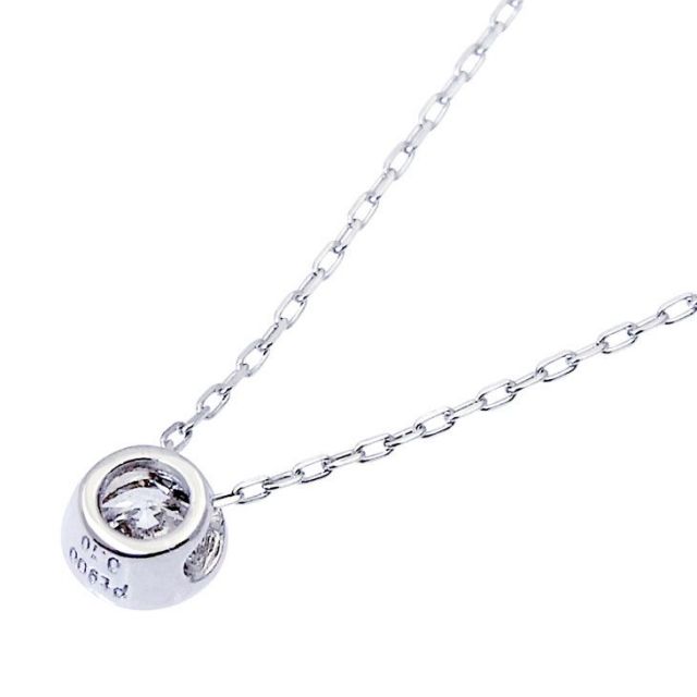 1粒 ダイヤモンド 0.1ct フクリン サニー ネックレス プラチナ Pt900 ララクリスティー