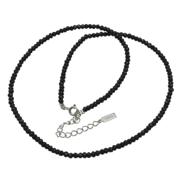 ブラック スピネル ネックレス ララクリスティー