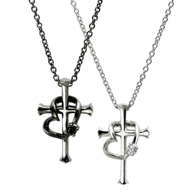 ペアネックレス ラヴァーズ クロス ララクリスティー