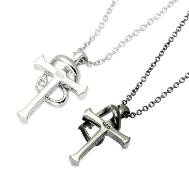 ペアネックレス ラヴァーズ クロス ララクリスティー