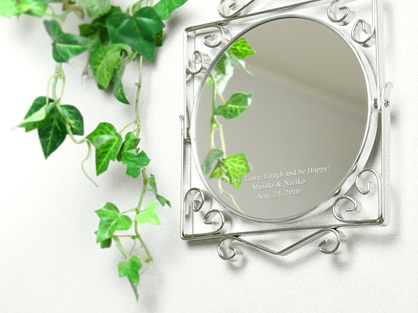 【名前やメッセージが入る！】クロッサス アイアンミラー S