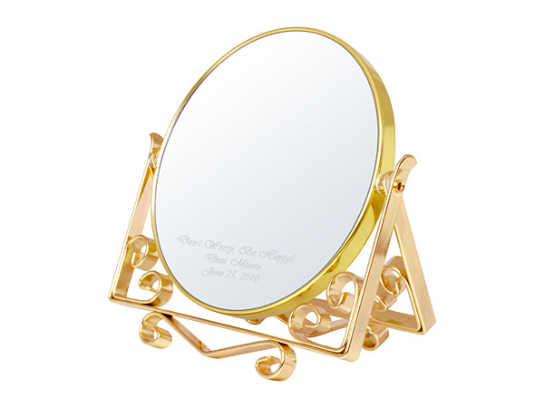 【名前やメッセージが入る！】クロッサス アイアンミラー S