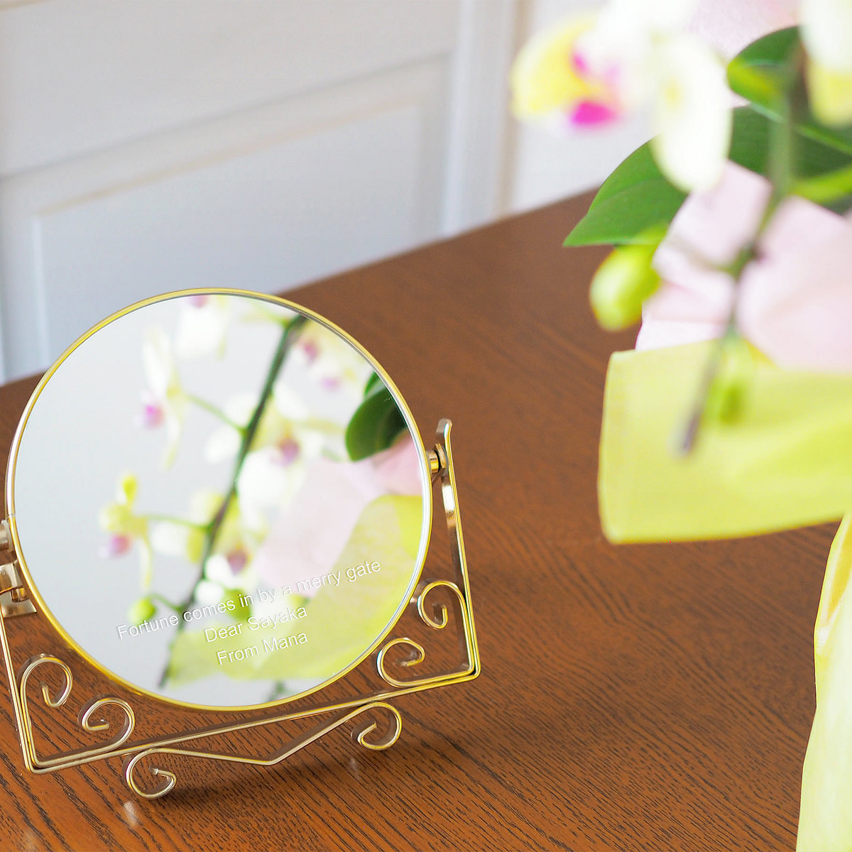 【名前やメッセージが入る！】クロッサス アイアンミラー S