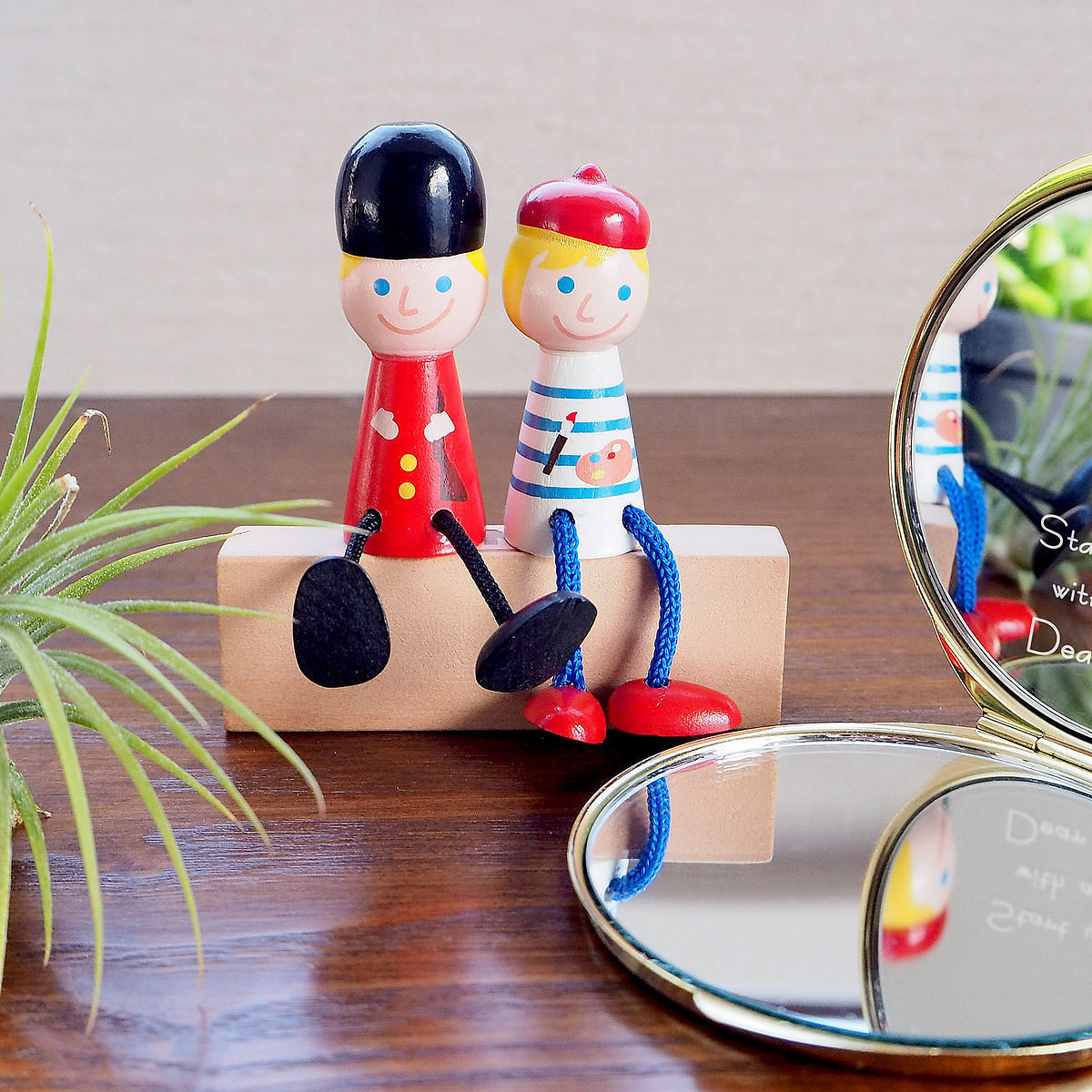 コンパクトミラー リボン