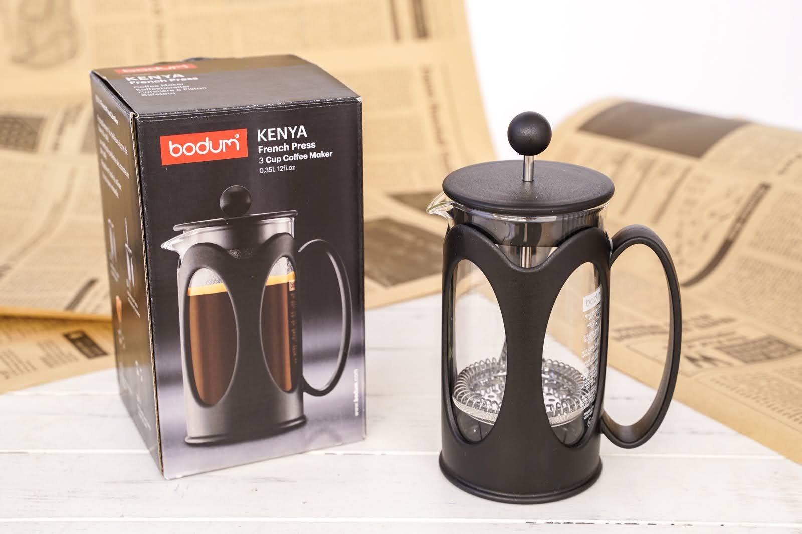 ケニヤ フレンチプレスコーヒーメーカー 0.35L