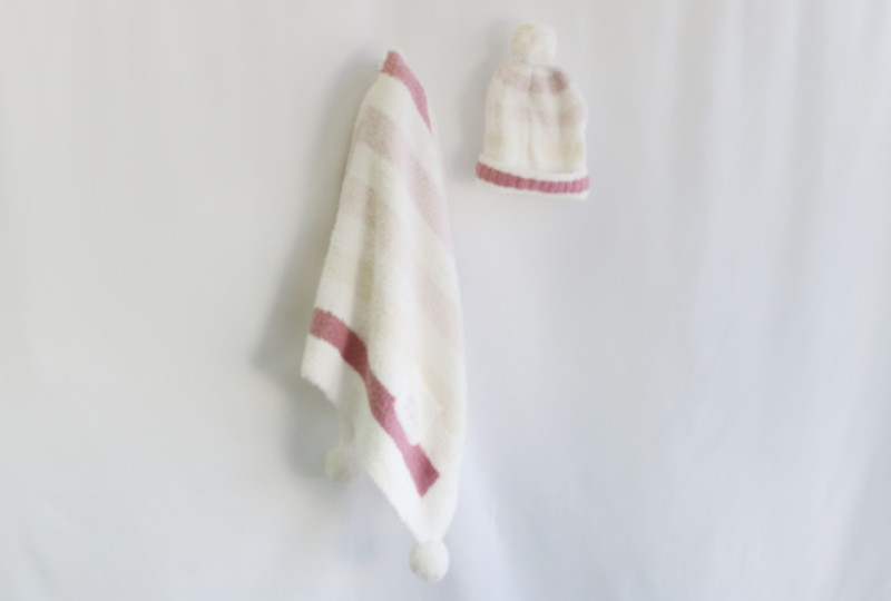 パウダー5BD kids キャップ＆ブランケット BLUE