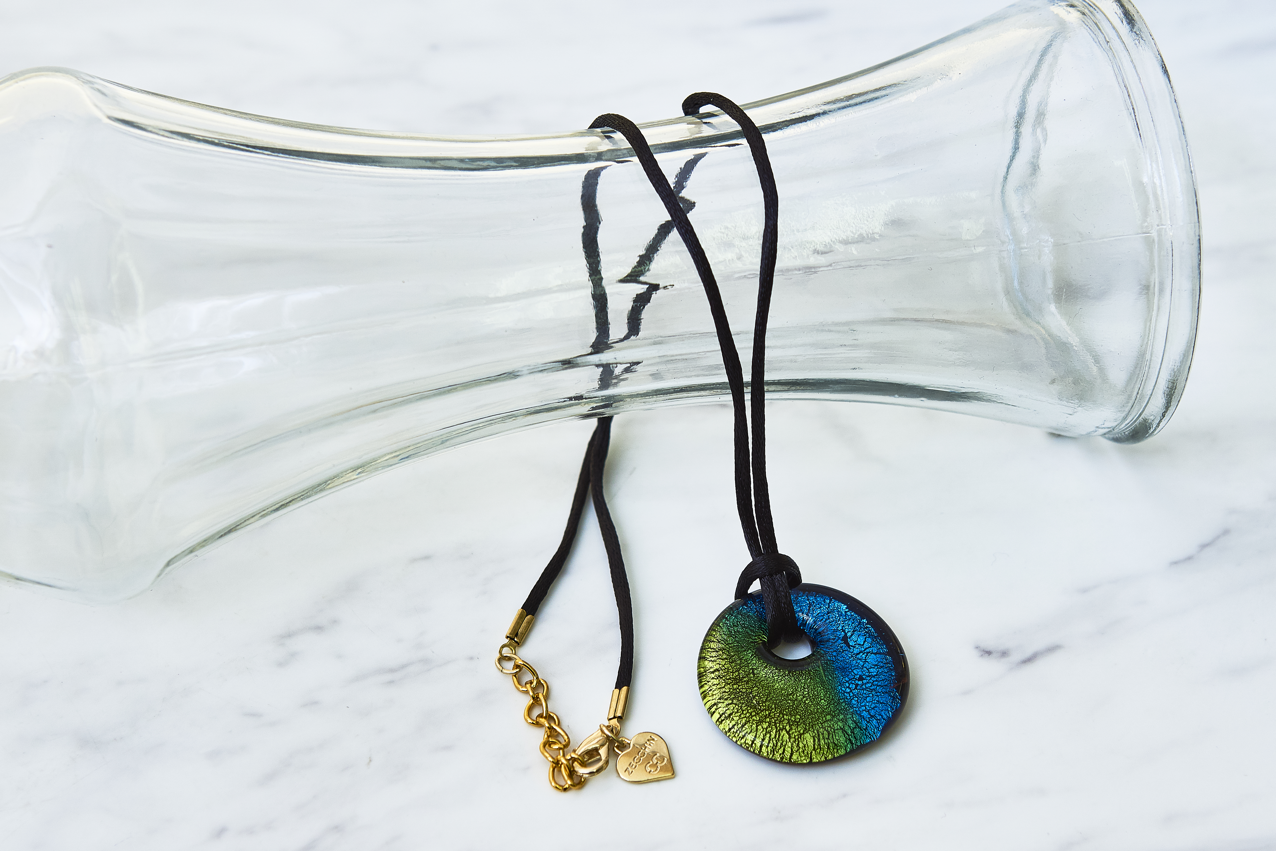 グリーン×ブルー ネックレス DG111