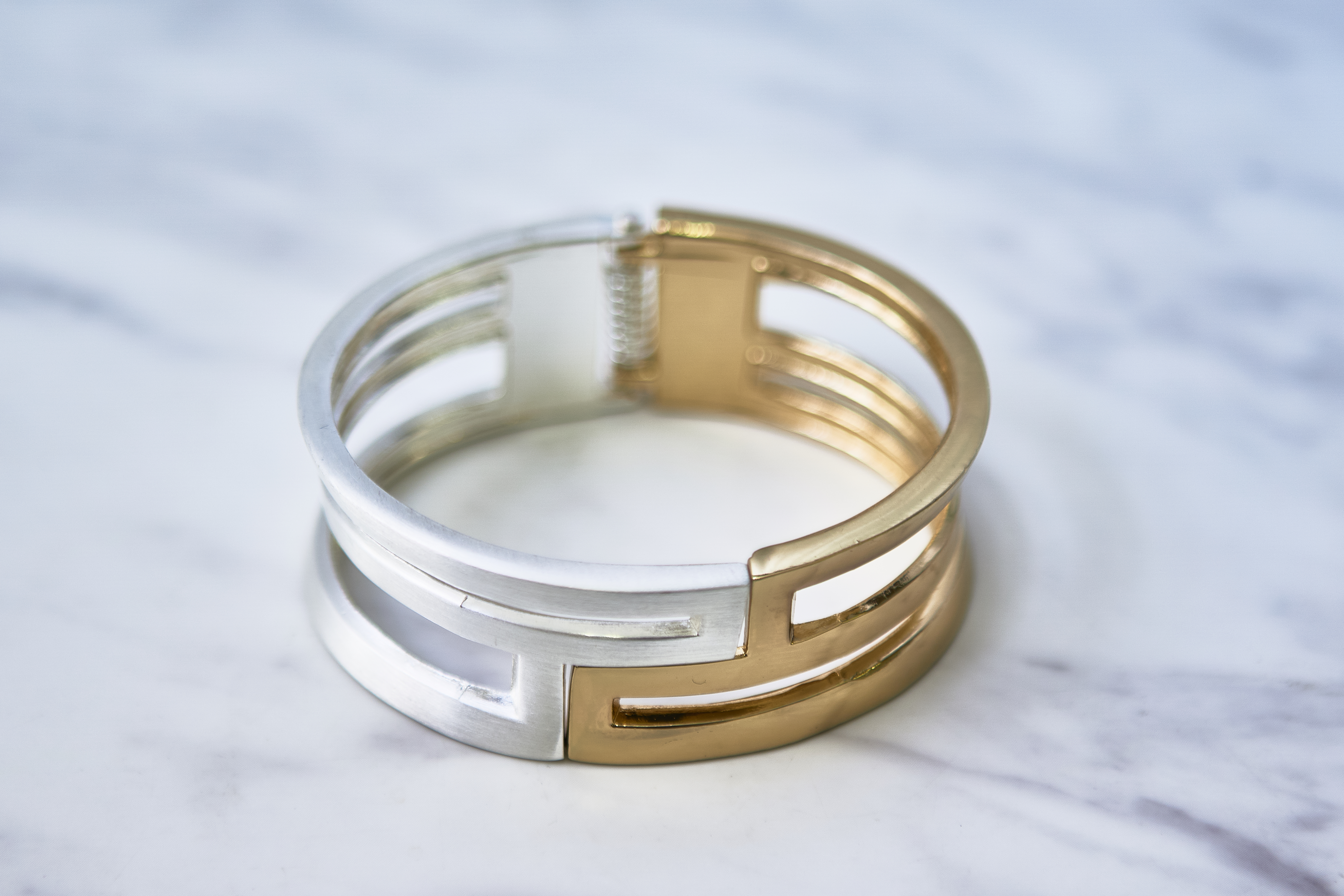 ゴールド×シルバー バングル DB1515B