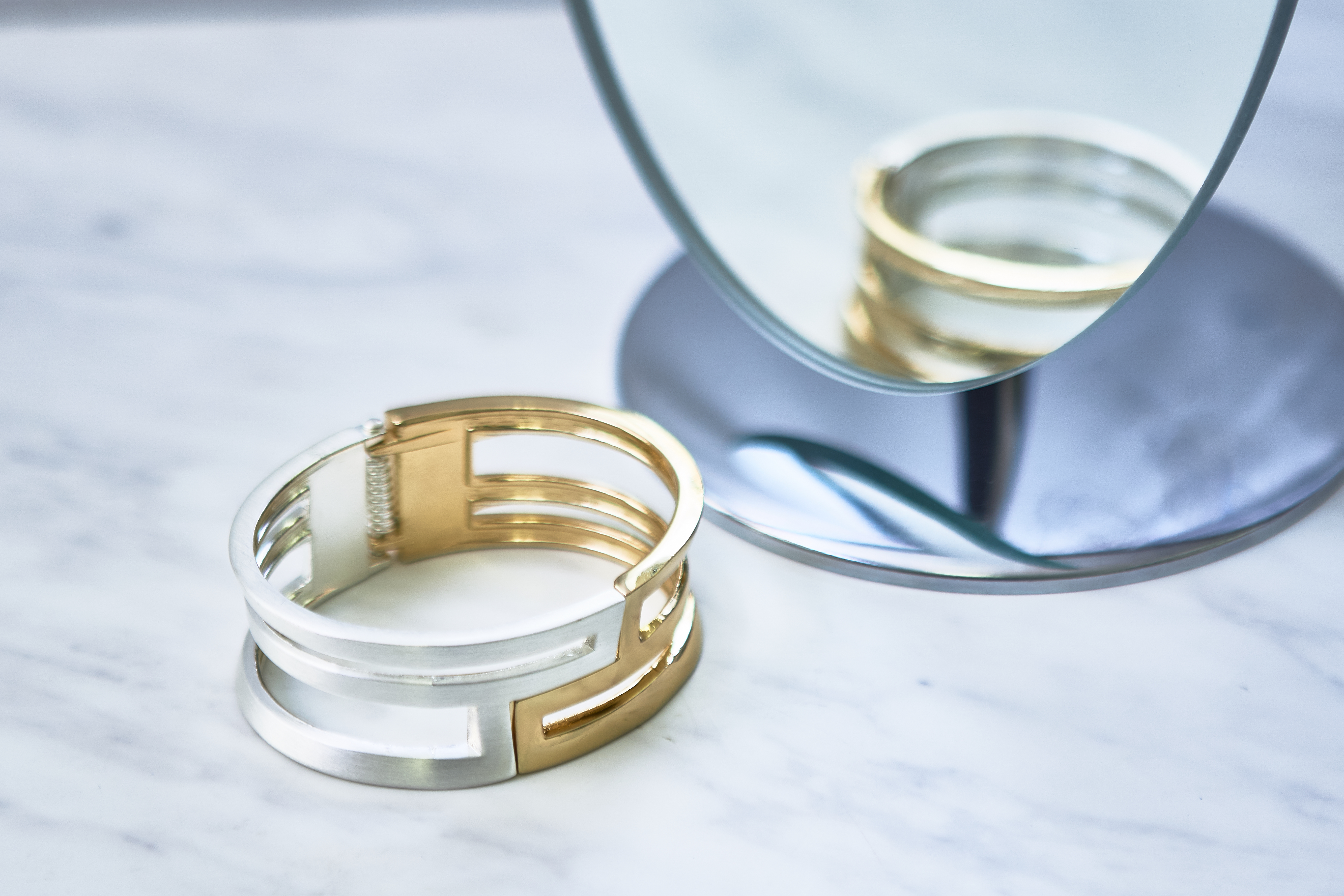 ゴールド×シルバー バングル DB1515B