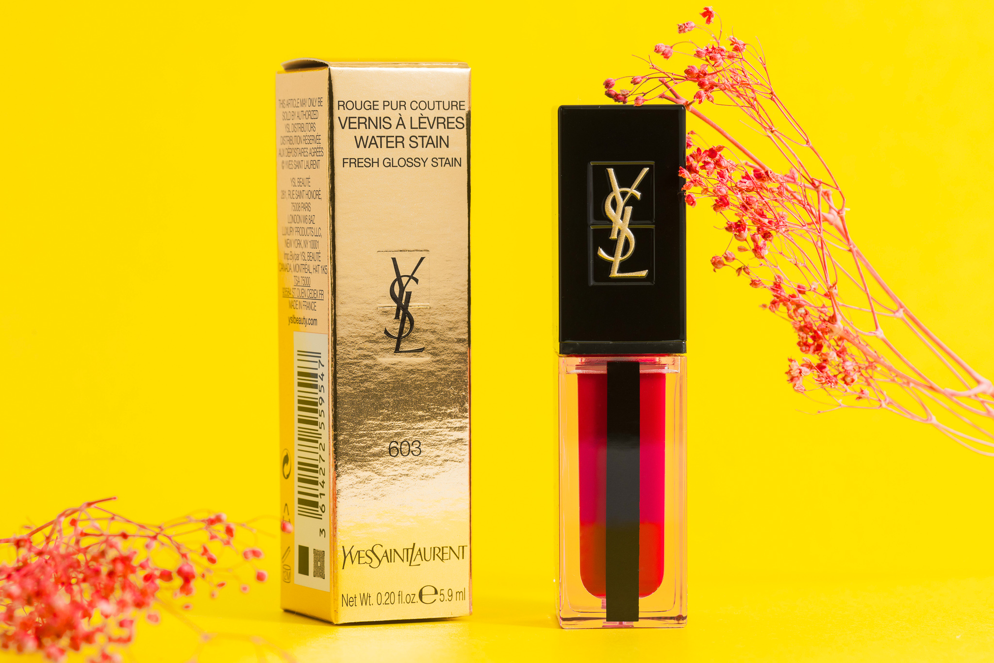 ルージュ ピュールクチュール ヴェルニ ウォーターステイン 603 イン ベリー ディープ