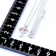 クロス ハート ネックレス & テディベア