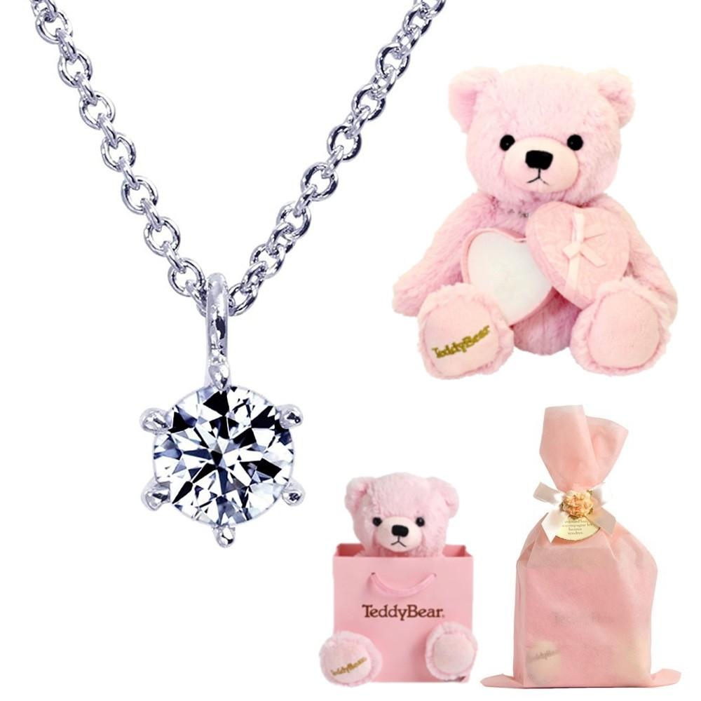 CZネックレス&テディベア