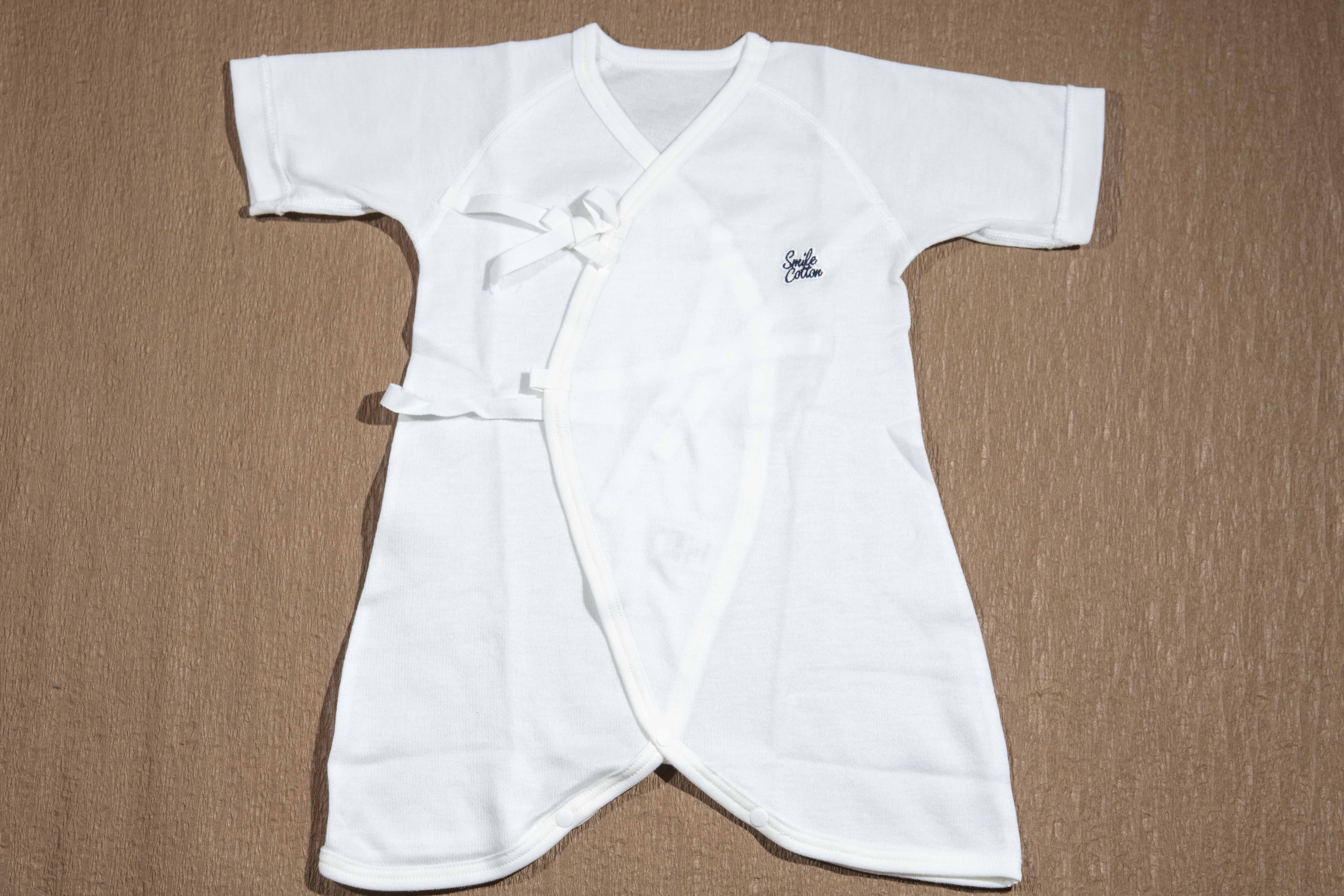 【Smile Cotton】コンビ肌着＆おくるみセット