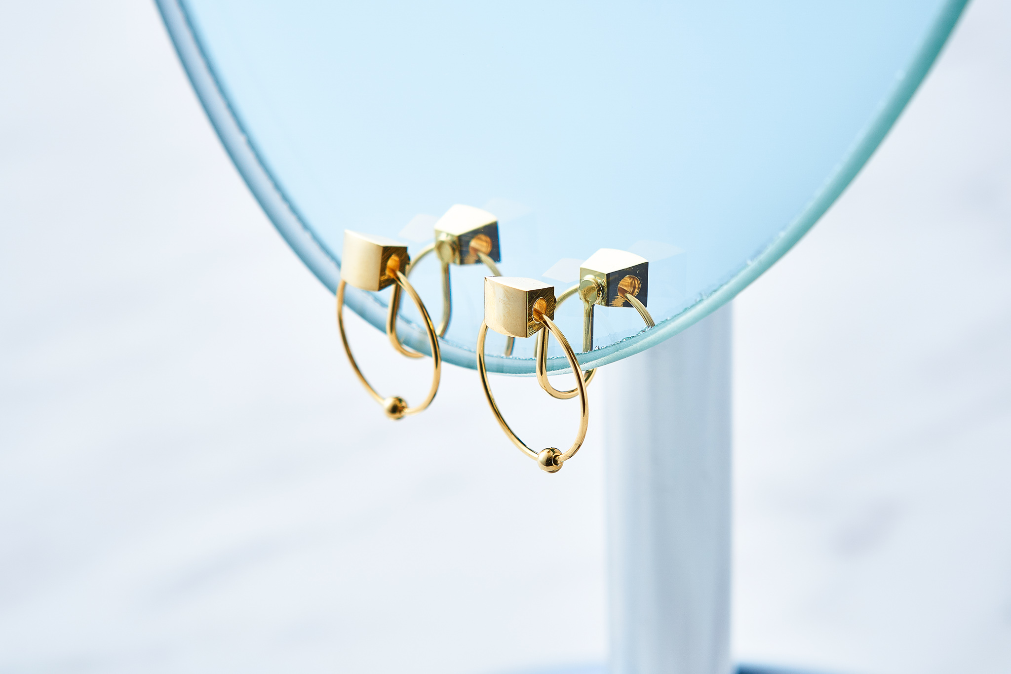 Square & Hoop Earrings