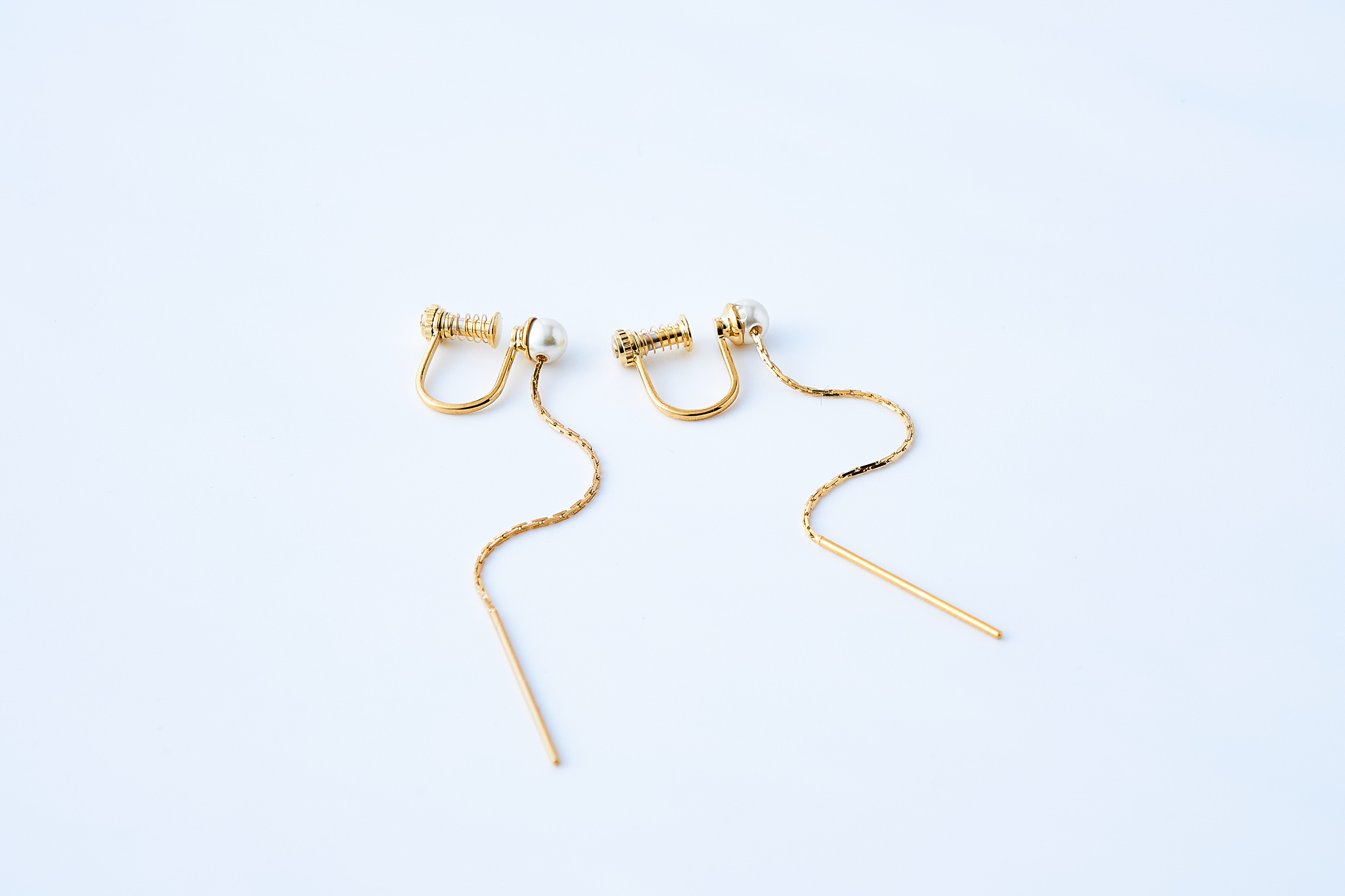 Single Pearl Earrings