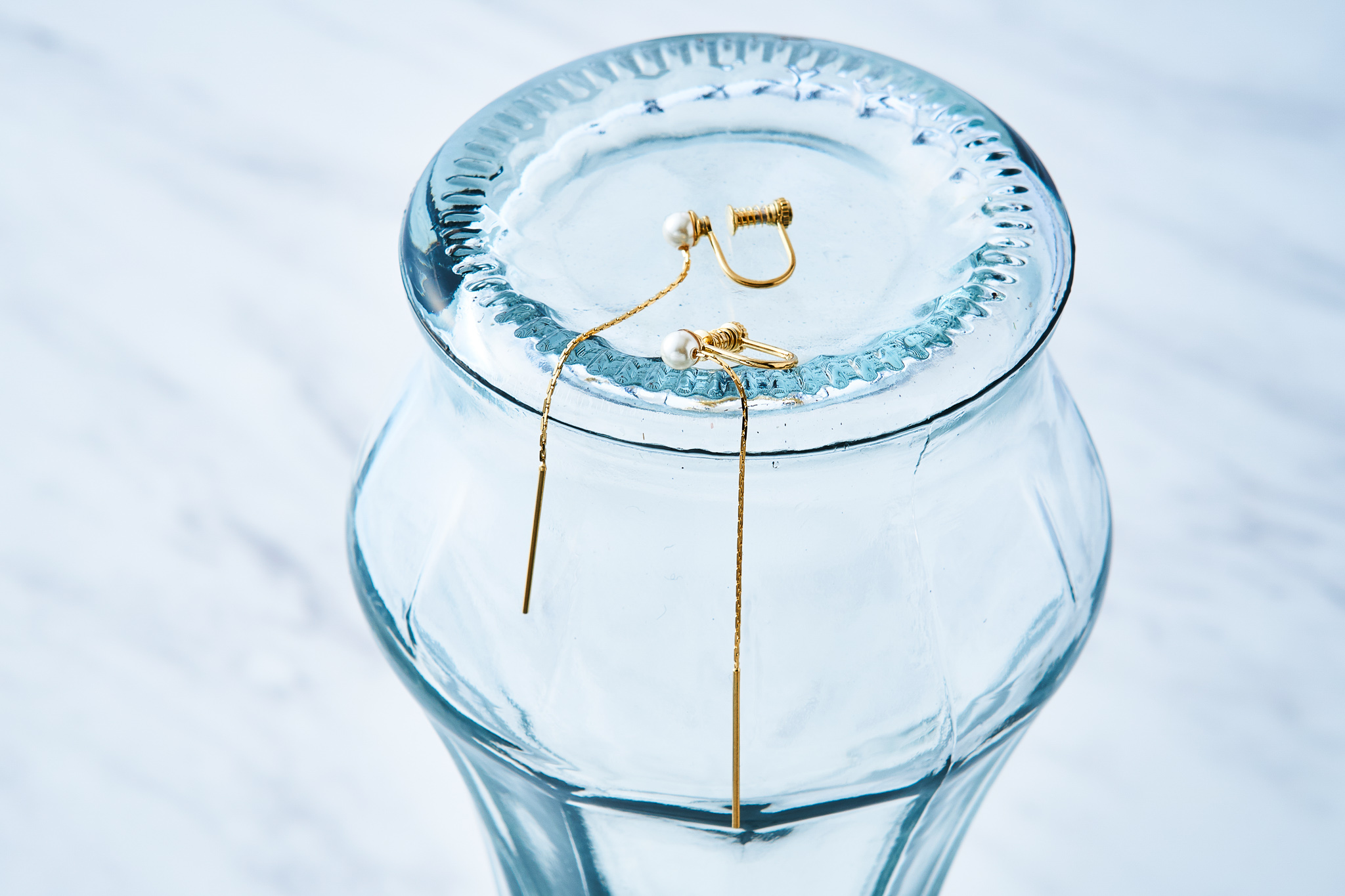 Single Pearl Earrings