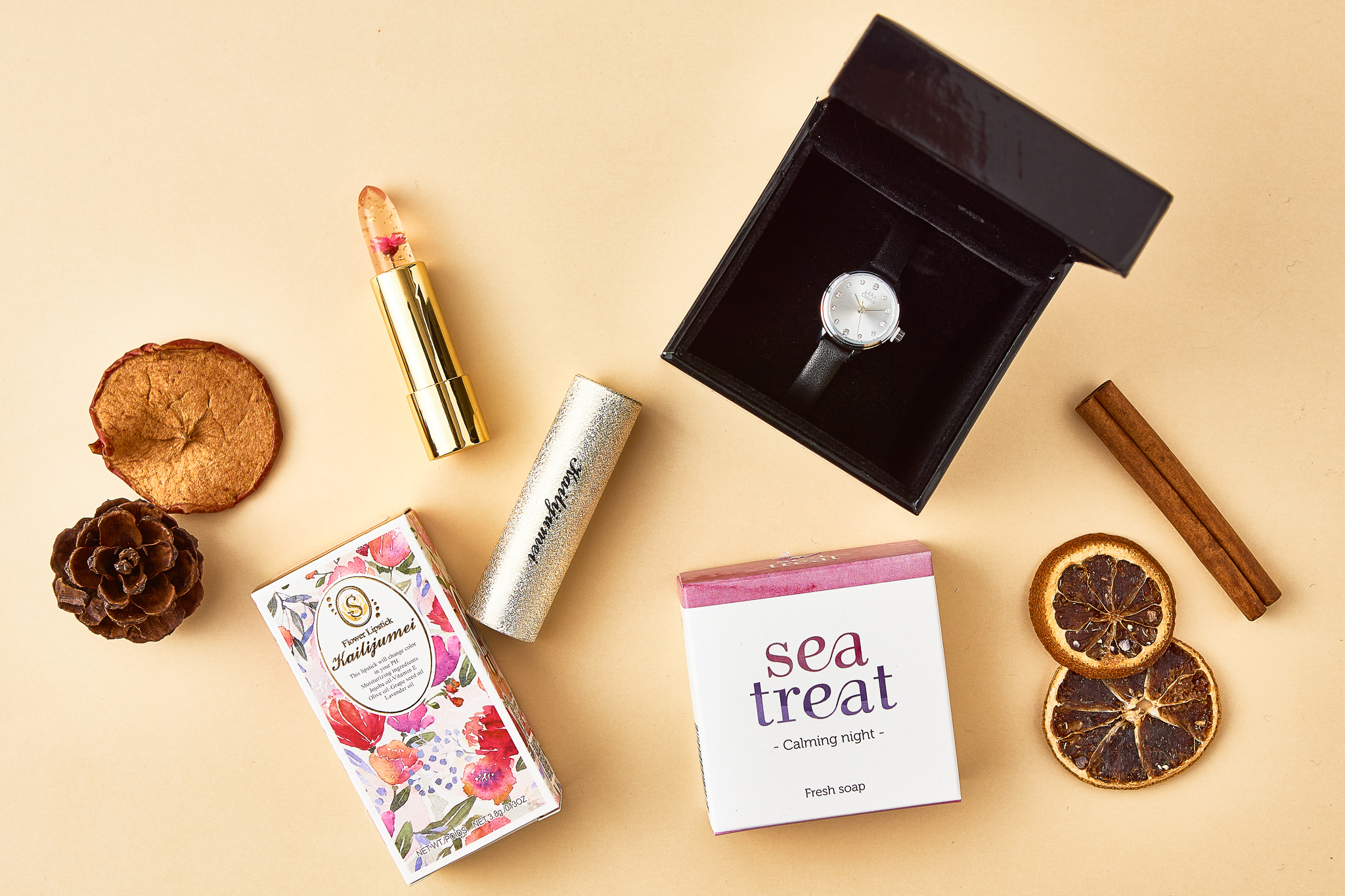 【タンプ限定名入れギフトセット】リップ＆ウォッチ＆ソープ