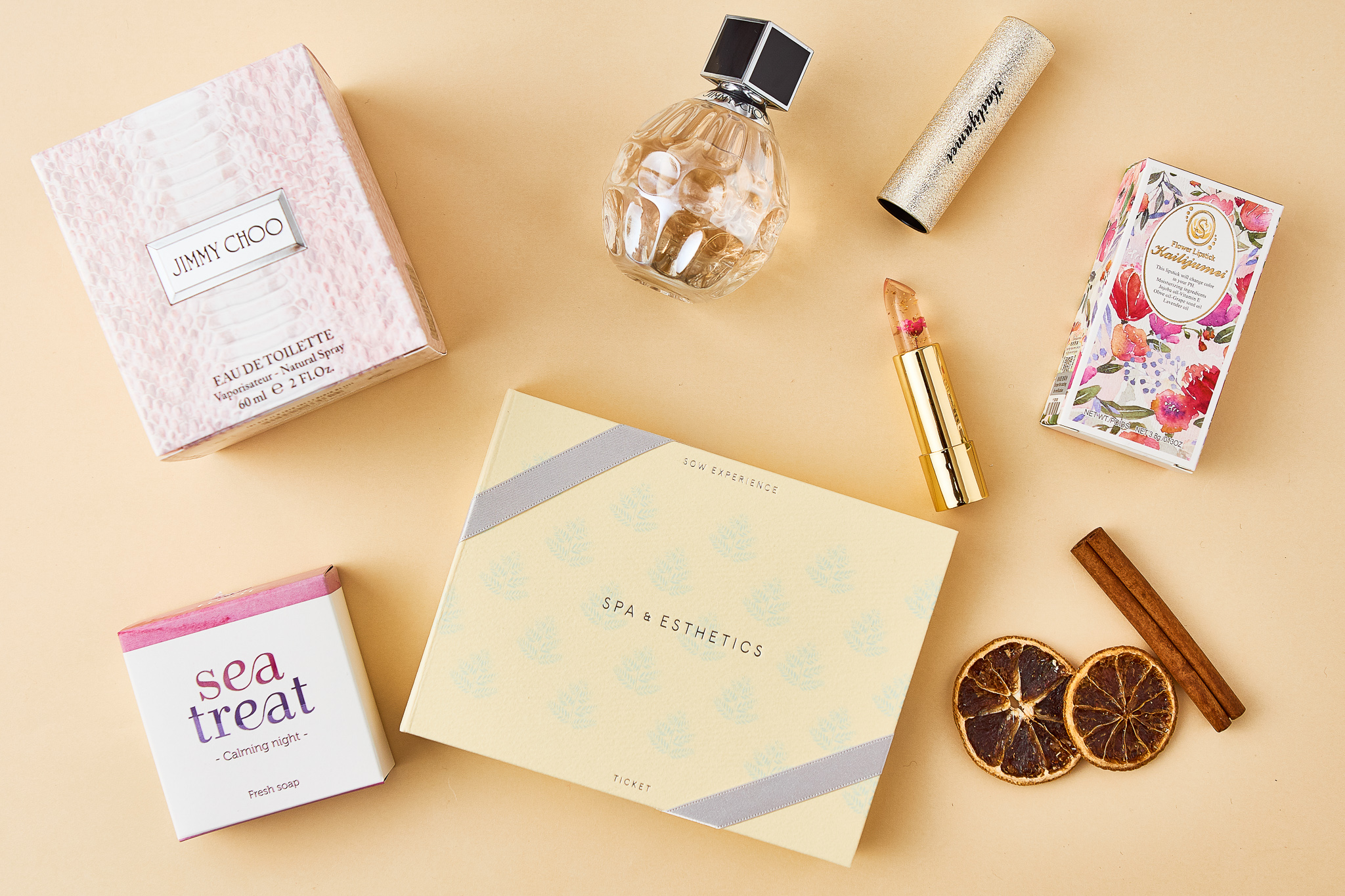 【タンプ限定】個室スパ&エステチケット関東版 + リップ＆ビューティーチケット＆フレグランス