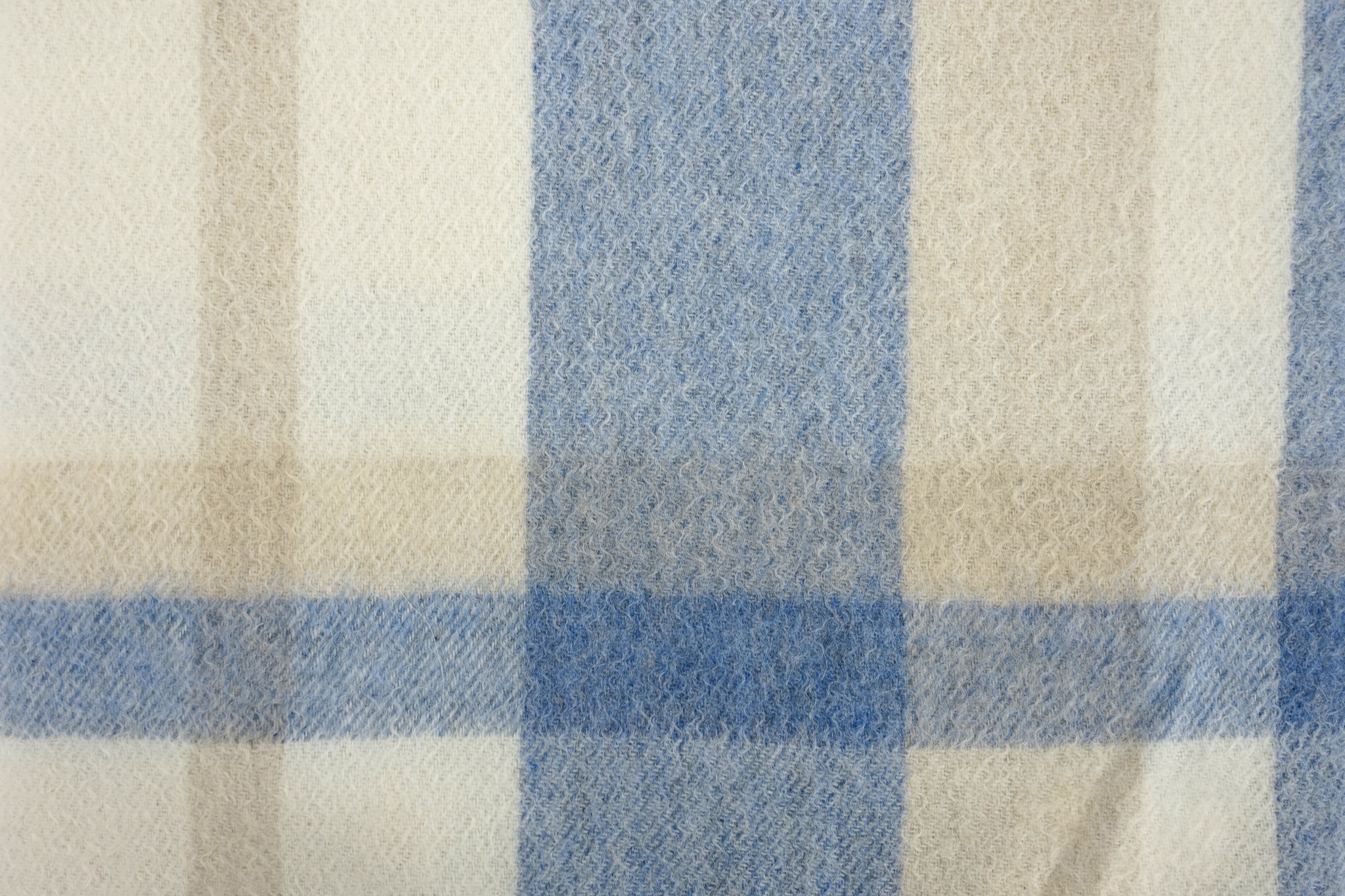 カシミヤ100%紡毛チェックマフラー(30×190cm)