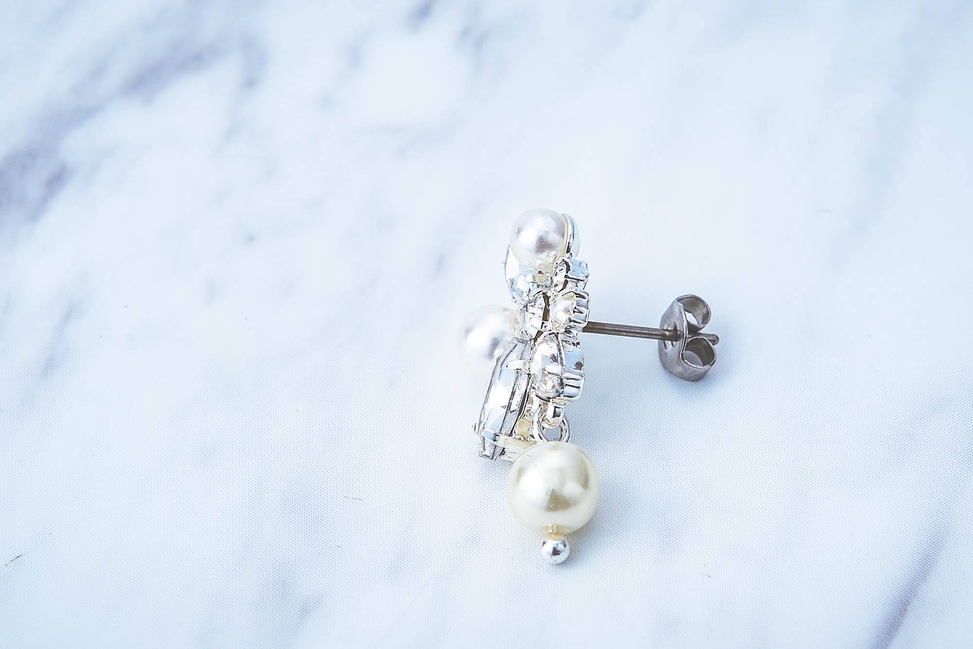 パールビジューx揺れピアス MP18709