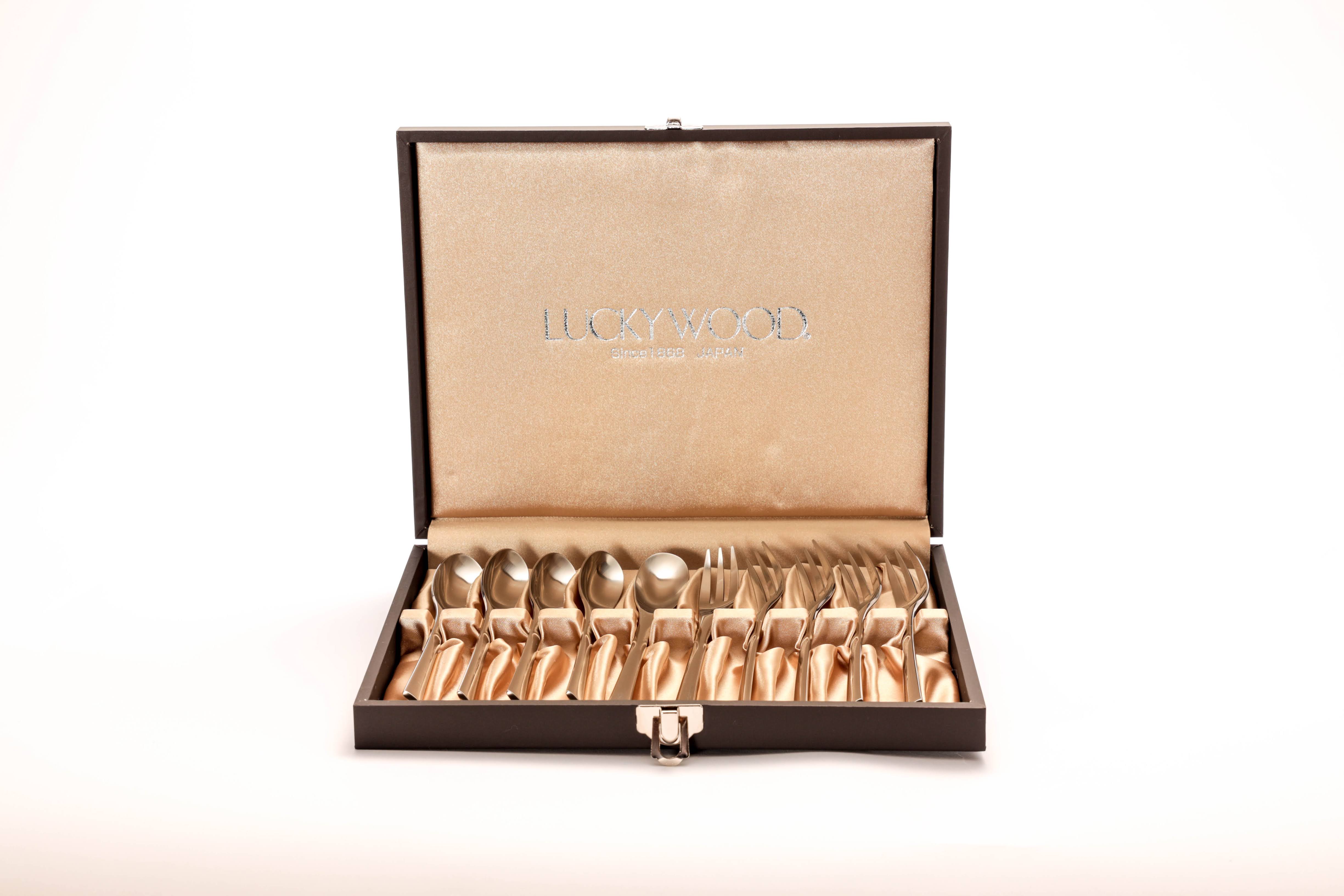 AMI10pc. ミドルスプーン・フォークセット | LUCKYWOOD（ラッキー