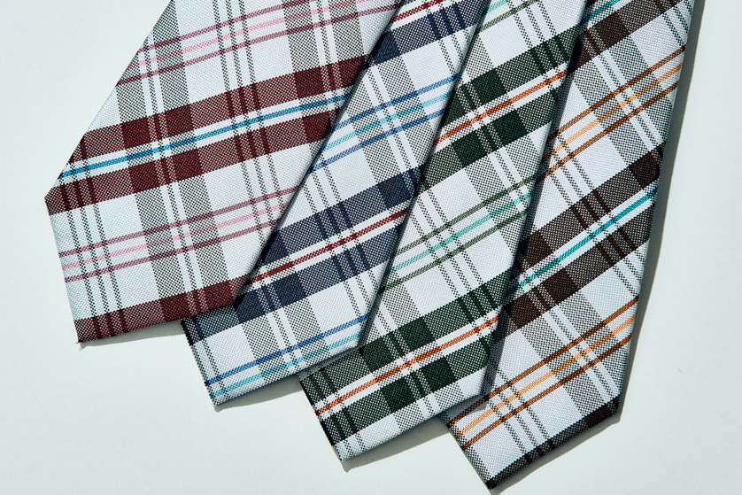 マドラスチェック ネクタイ