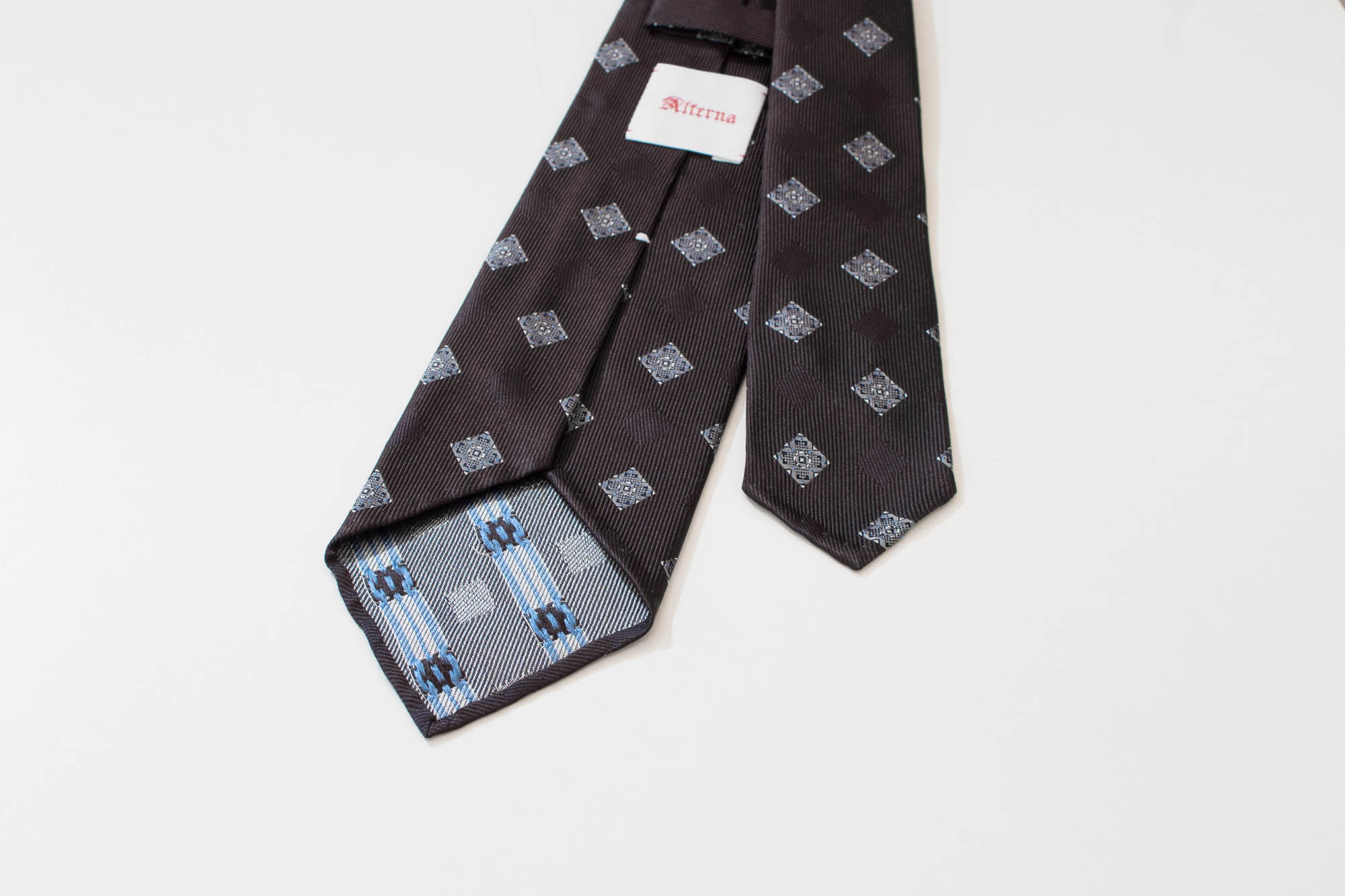 スクエア小紋 ネクタイ