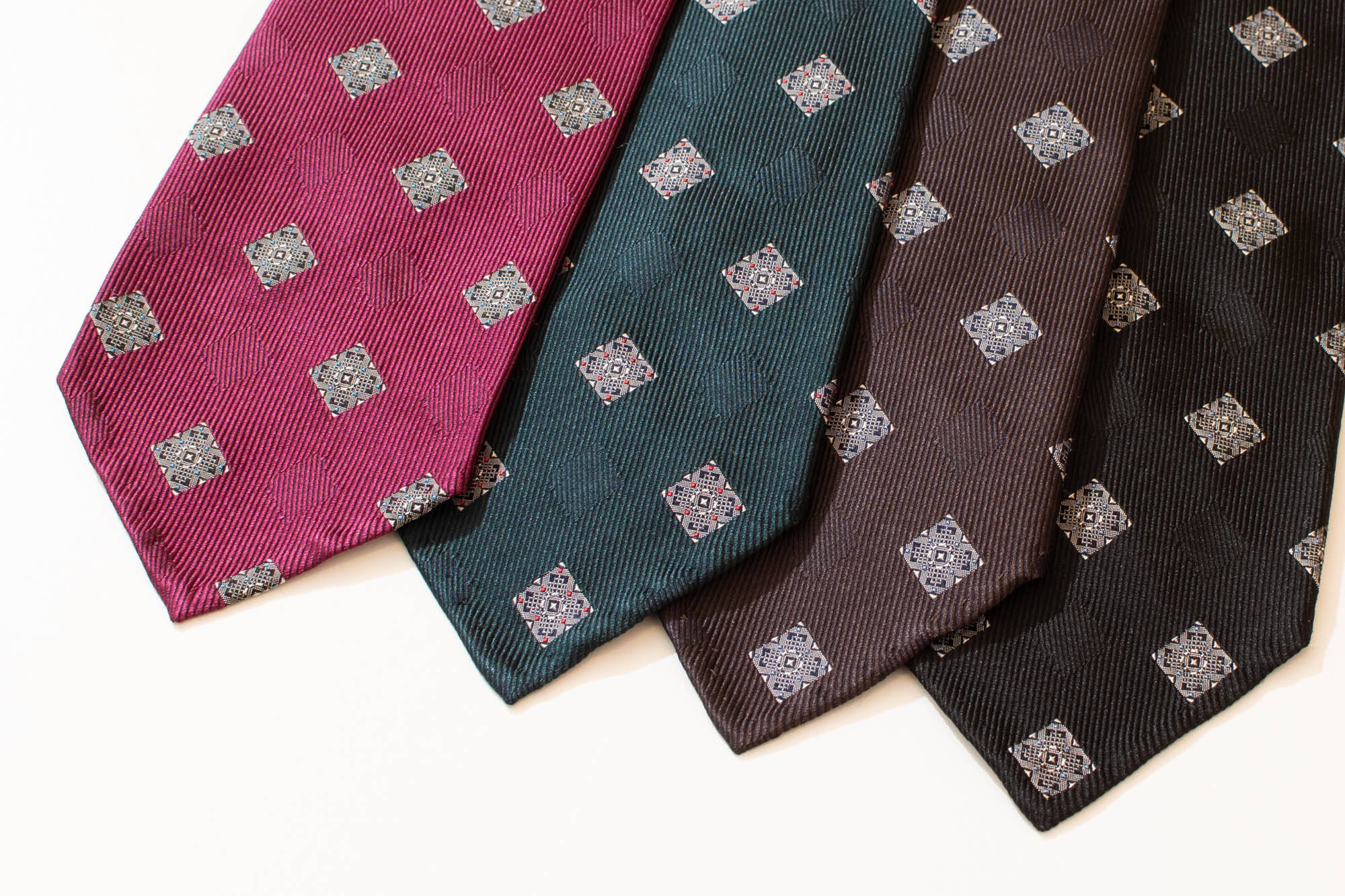 スクエア小紋 ネクタイ