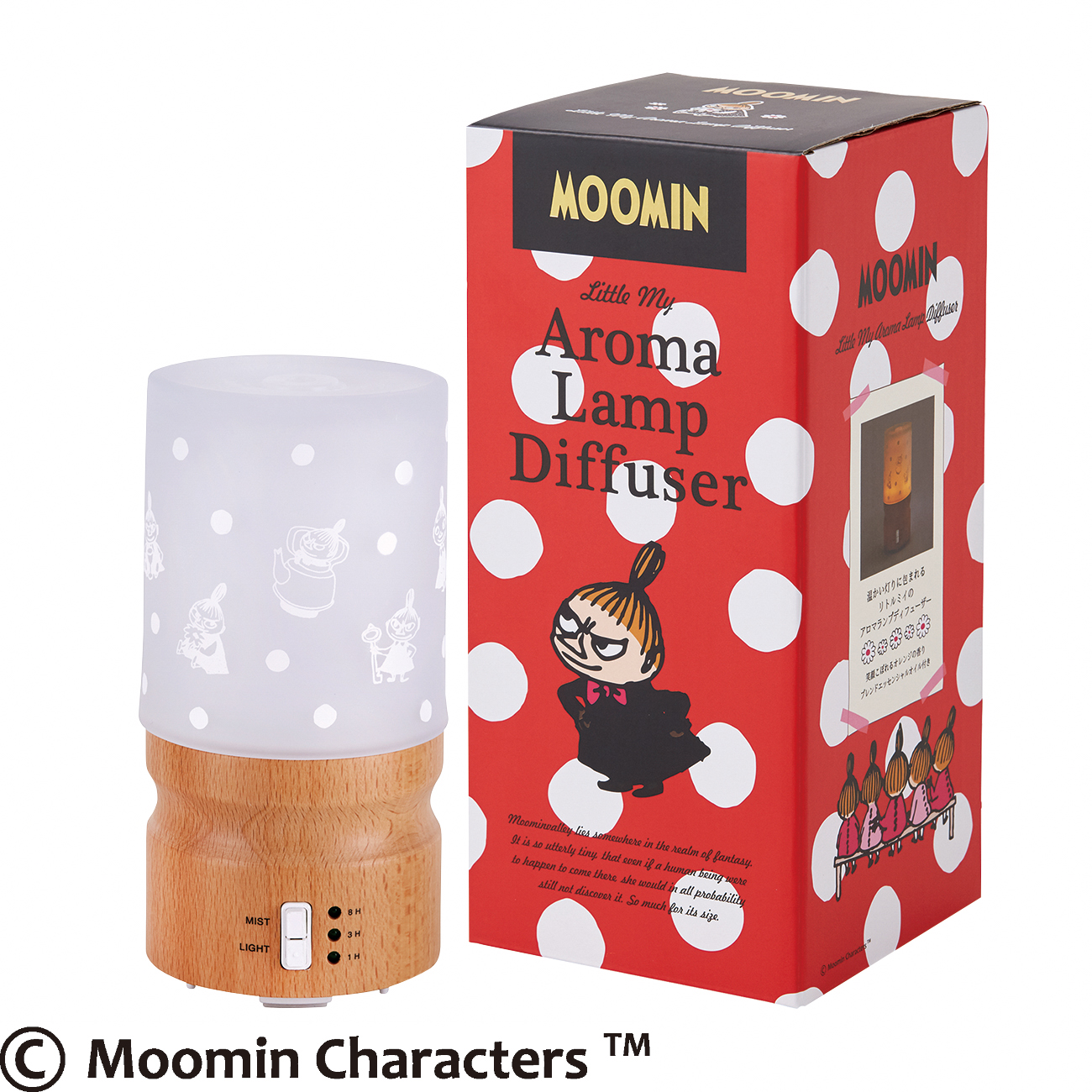 ムーミン アロマランプディフューザー（リトルミイ）&デイリーディライト エッセンシャルオイル