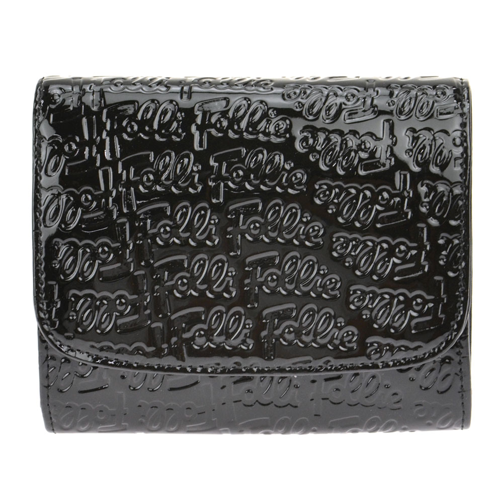 FolliFollie WA0L026SK/BLK 二つ折り財布
