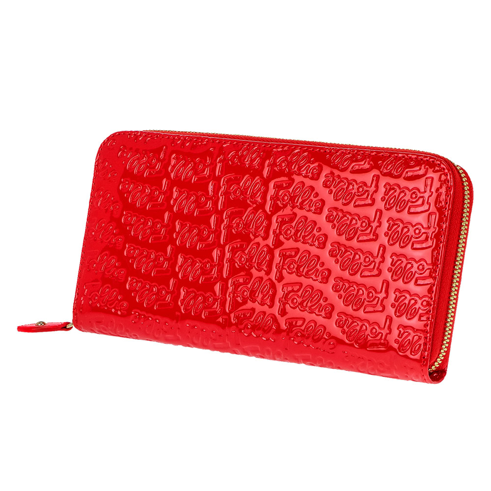 【FolliFollie】 WA0L024SR/RED 長財布
