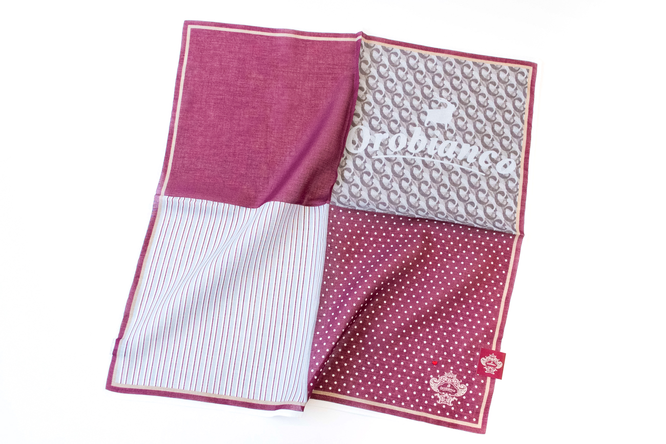 【Orobianco】プリントハンカチ 6枚セット