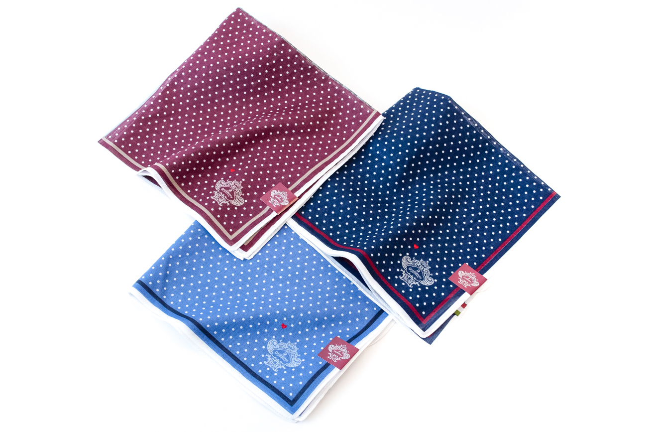 【Orobianco】プリントハンカチ 6枚セット