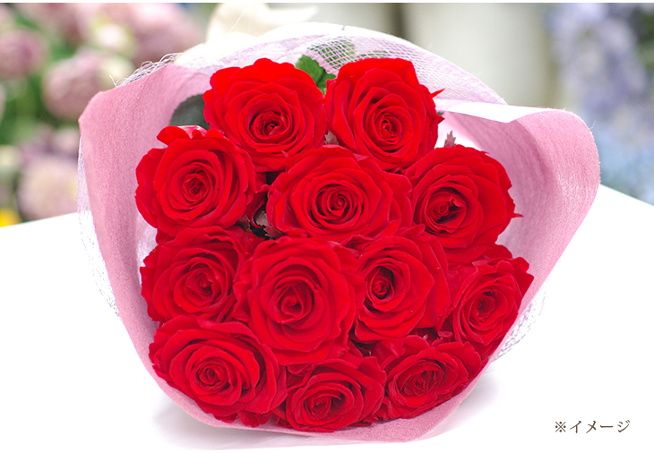 プリザーブドフラワー バラ の 花束 12輪 プロポーズ 告白 ローズ 赤 赤いバラ 薔薇 誕生日 プレゼント ギフト