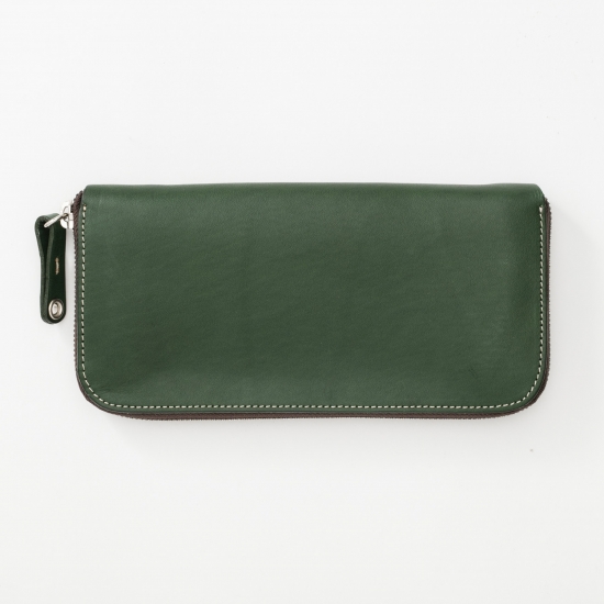 REAL WOOD Round Zip Wallet