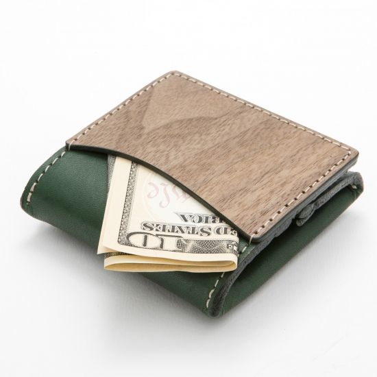 REAL WOOD Coin Case