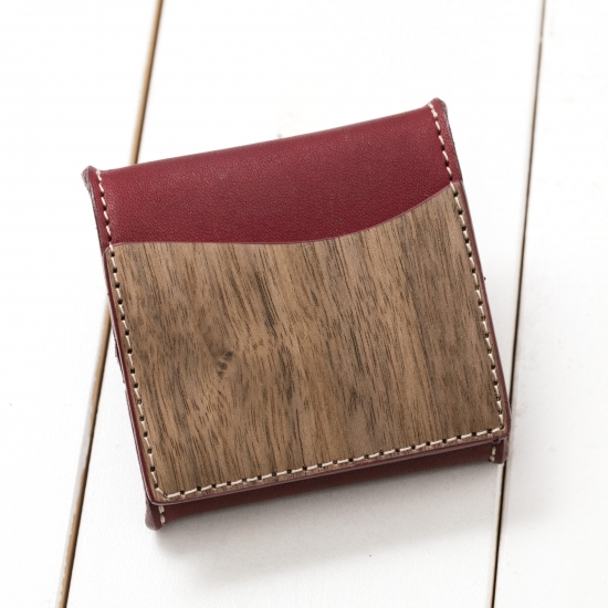 REAL WOOD Coin Case