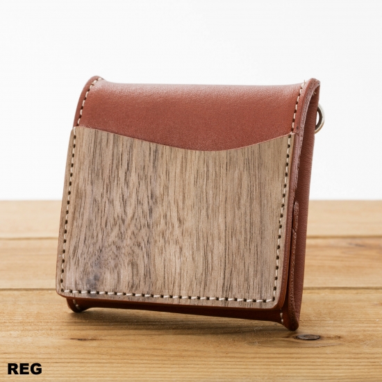 REAL WOOD Coin Case