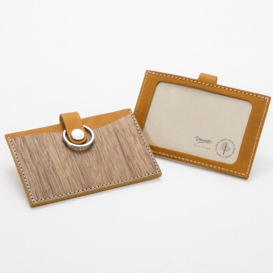 REAL WOOD ID Card Holder