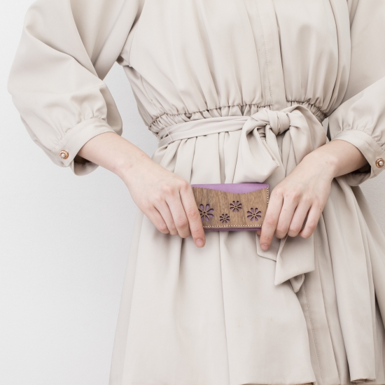 [Fleur] REAL WOOD Card Case