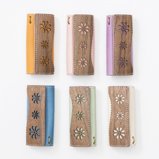 HTC キーケース SUNSET Zipper Key Case Flower HTC Sunset Zipper Key Case Flower #5 TQS N / Black デザイン