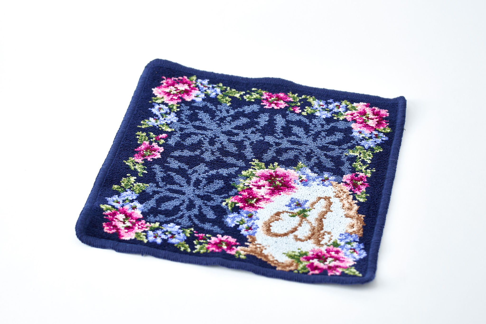 【タンプ限定】ソラプリザーブドフラワー＆花文字刺繍イニシャルハンカチセット