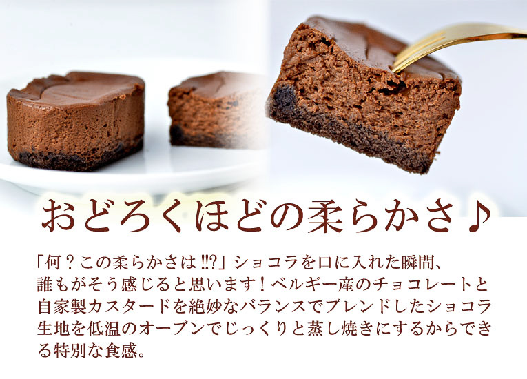とろけるチーズケーキととろけるショコラの食べ比べセット（風呂敷包み）