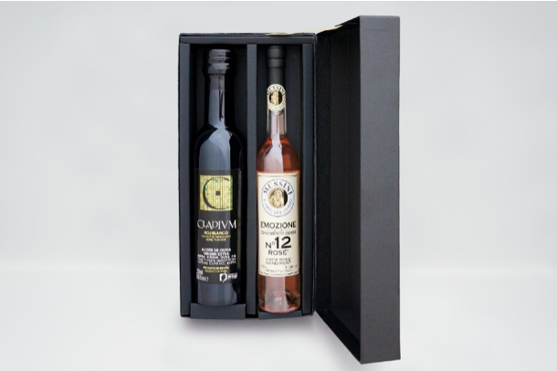 エモツイオーネNo.12ビネガー（ロゼ）とエキストラヴァージンオリーブ（クラディウン）2種セット