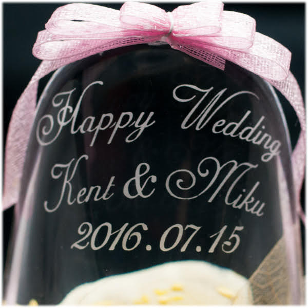 プリザーブドフラワーシンデレラシューズ【メッセージ彫刻代込】